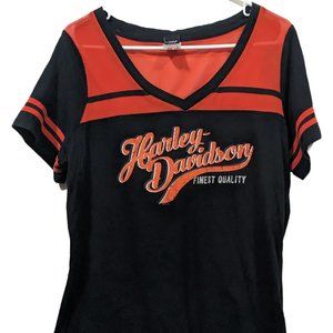 Harley Davidson V-Neck Mesh Tee from Maui, Hawaii